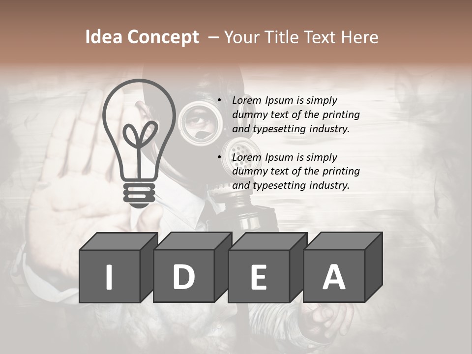 Denied Hazard Radiation PowerPoint Template
