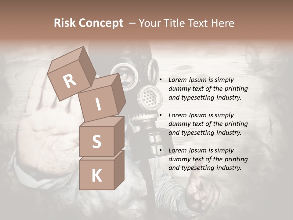 Denied Hazard Radiation PowerPoint Template