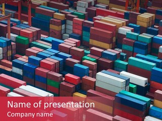 Crane Green Storage PowerPoint Template