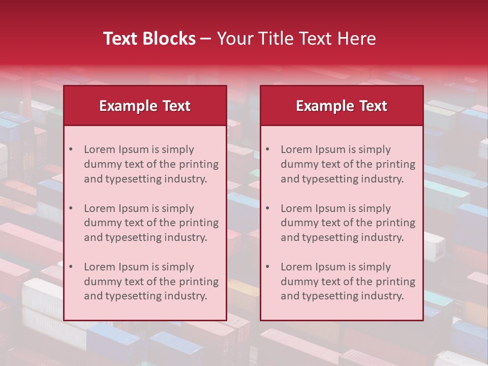 Crane Green Storage PowerPoint Template