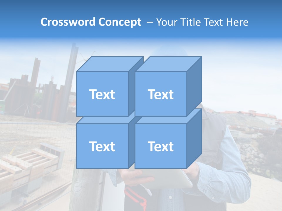 Blueprint Project Engineering PowerPoint Template