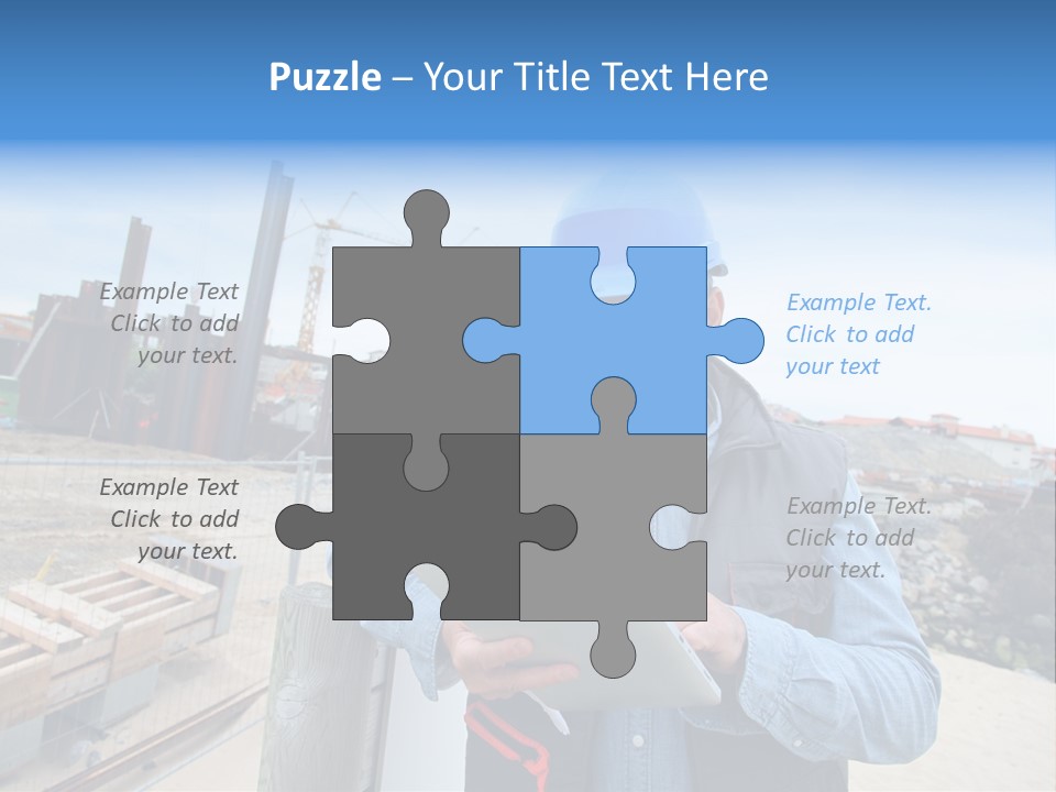 Blueprint Project Engineering PowerPoint Template