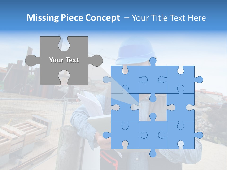 Blueprint Project Engineering PowerPoint Template