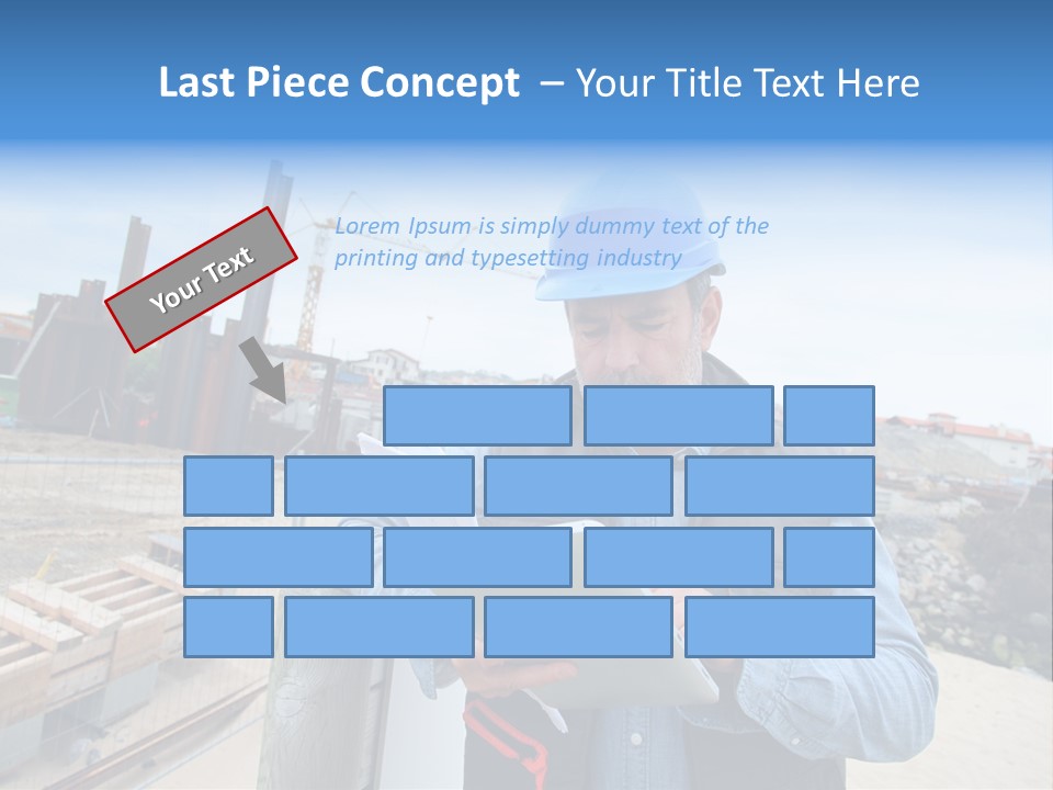 Blueprint Project Engineering PowerPoint Template