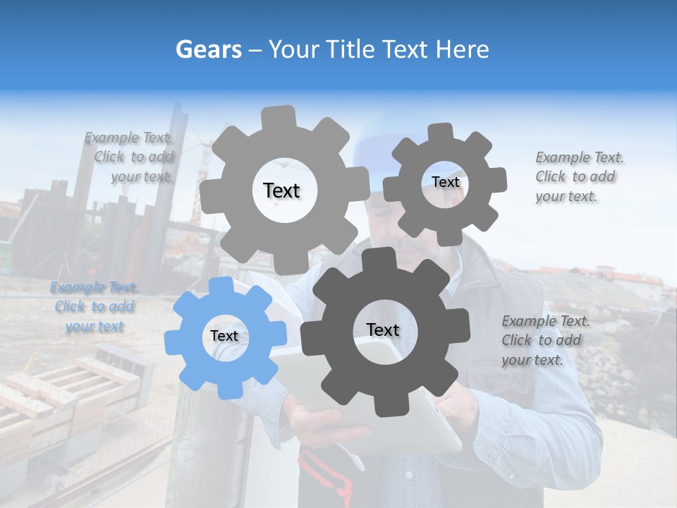Blueprint Project Engineering PowerPoint Template