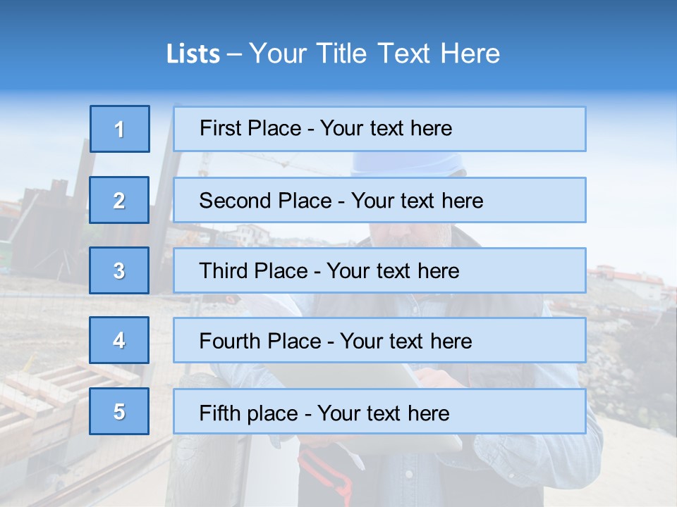Blueprint Project Engineering PowerPoint Template