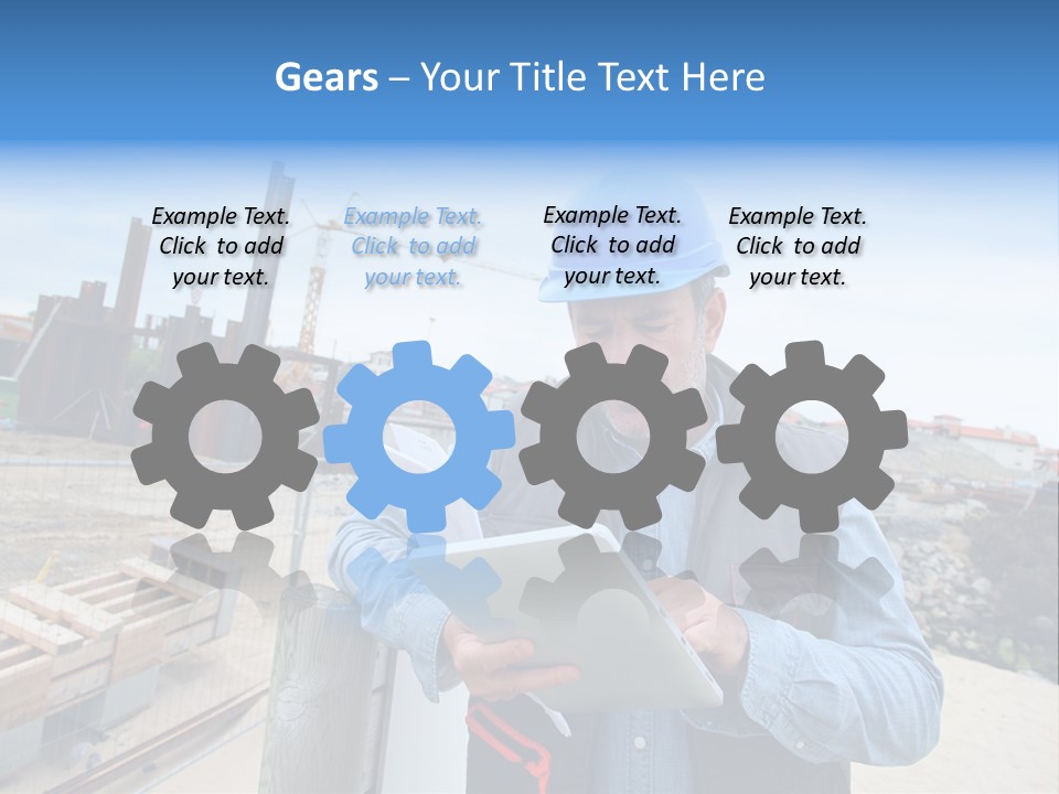 Blueprint Project Engineering PowerPoint Template