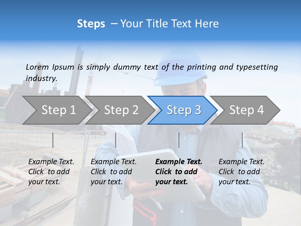 Blueprint Project Engineering PowerPoint Template