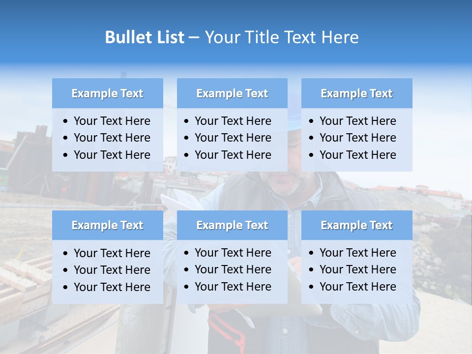 Blueprint Project Engineering PowerPoint Template