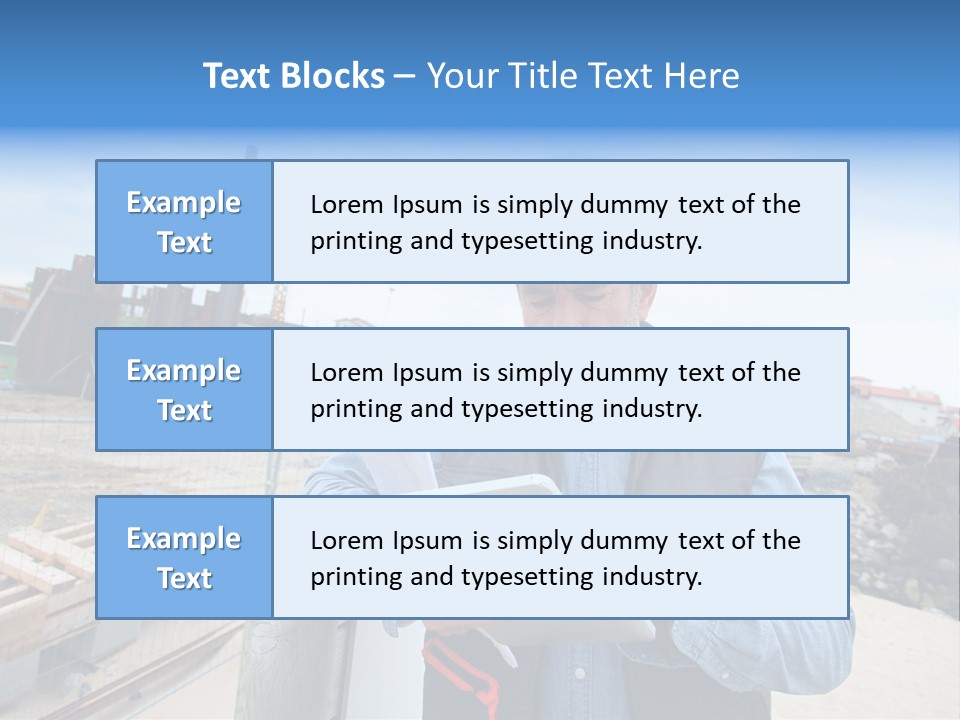 Blueprint Project Engineering PowerPoint Template