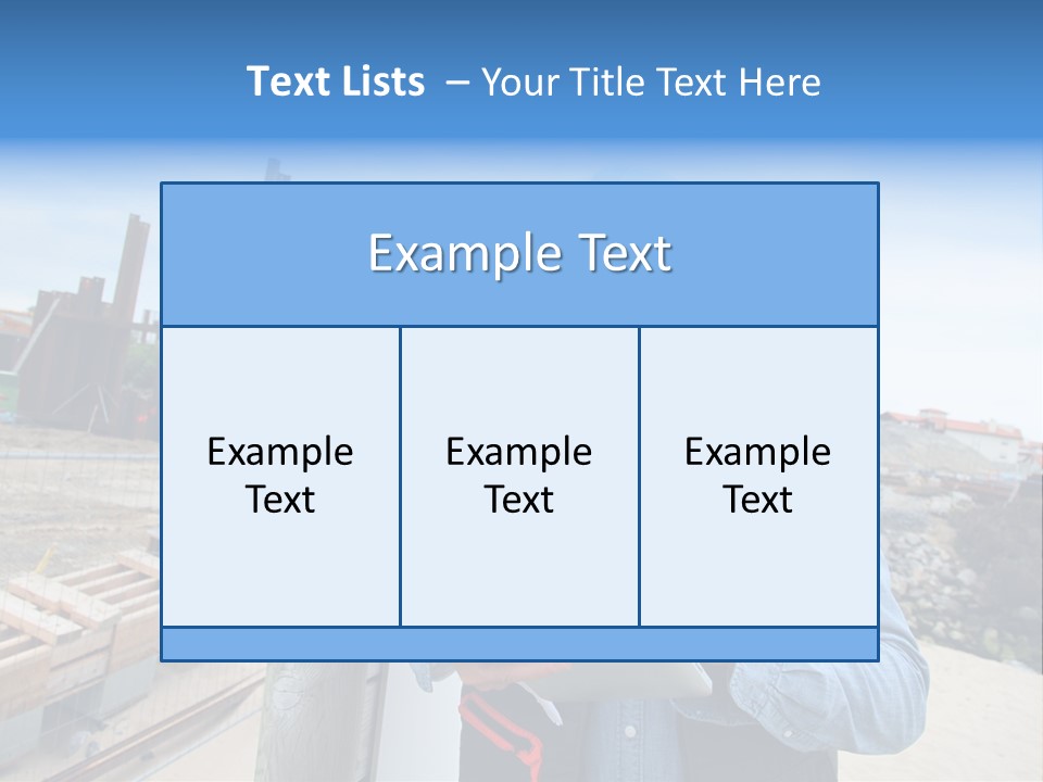Blueprint Project Engineering PowerPoint Template