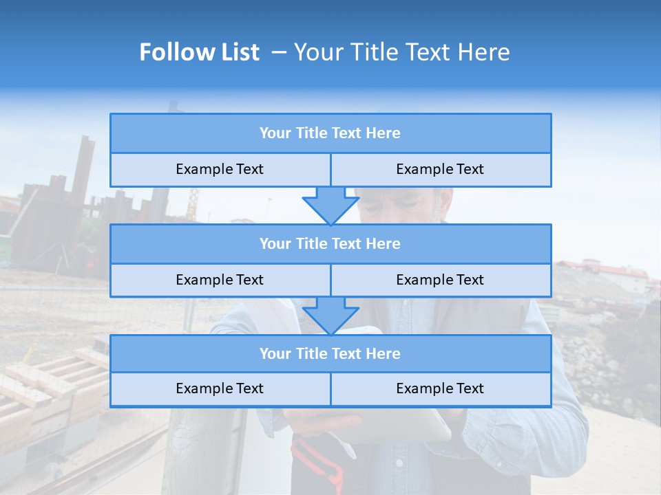 Blueprint Project Engineering PowerPoint Template
