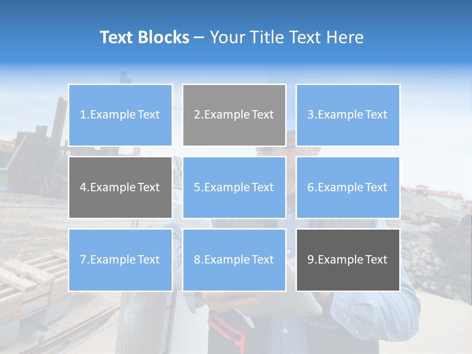 Blueprint Project Engineering PowerPoint Template