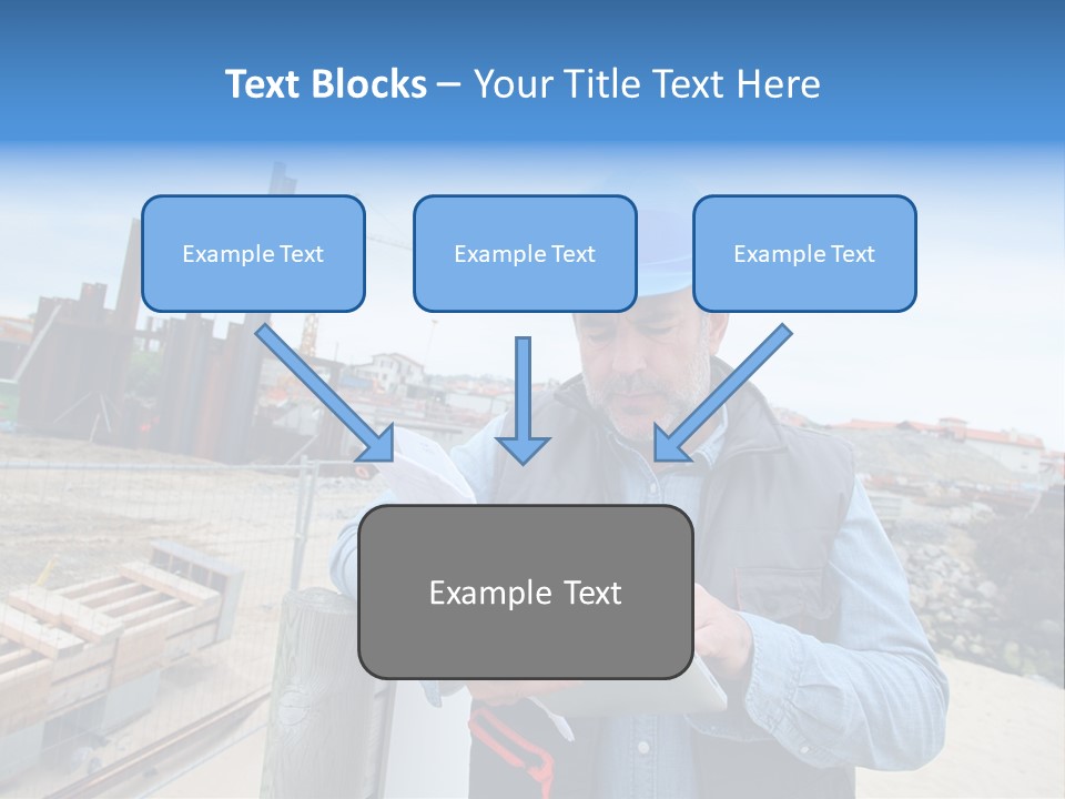 Blueprint Project Engineering PowerPoint Template