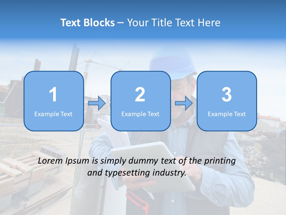 Blueprint Project Engineering PowerPoint Template