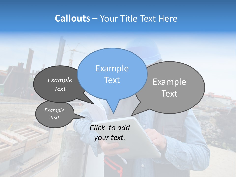 Blueprint Project Engineering PowerPoint Template