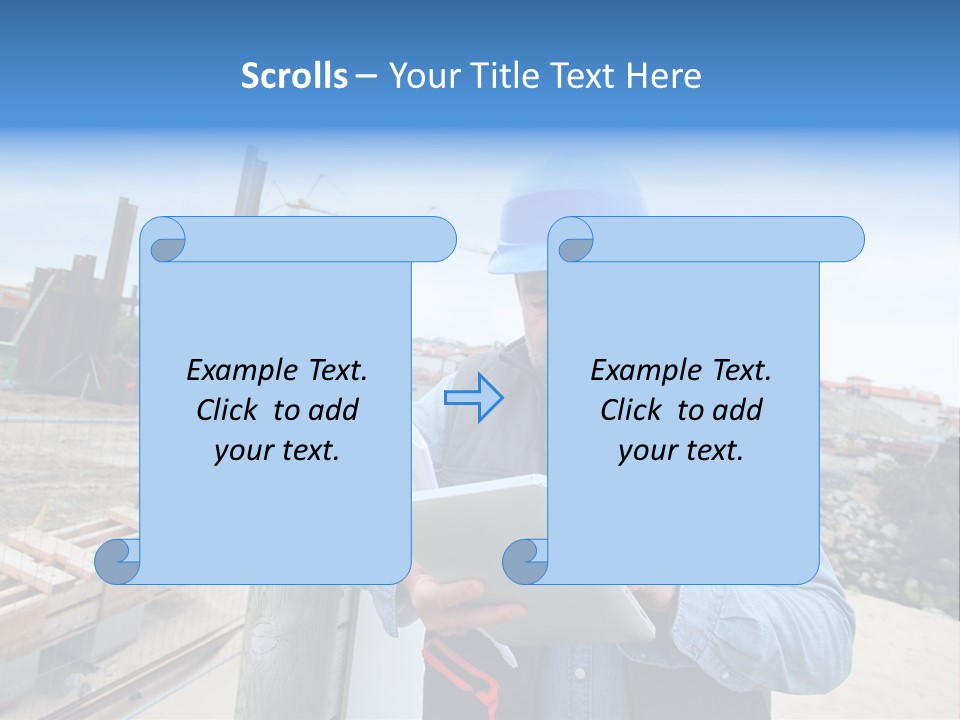 Blueprint Project Engineering PowerPoint Template