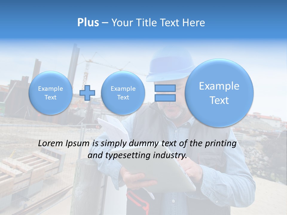 Blueprint Project Engineering PowerPoint Template