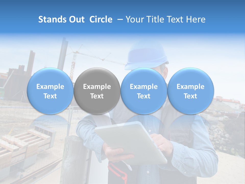 Blueprint Project Engineering PowerPoint Template