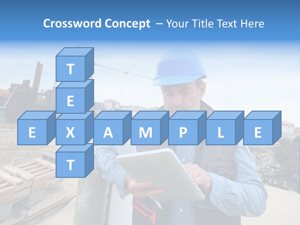 Blueprint Project Engineering PowerPoint Template