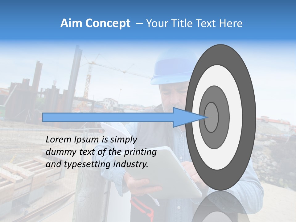 Blueprint Project Engineering PowerPoint Template