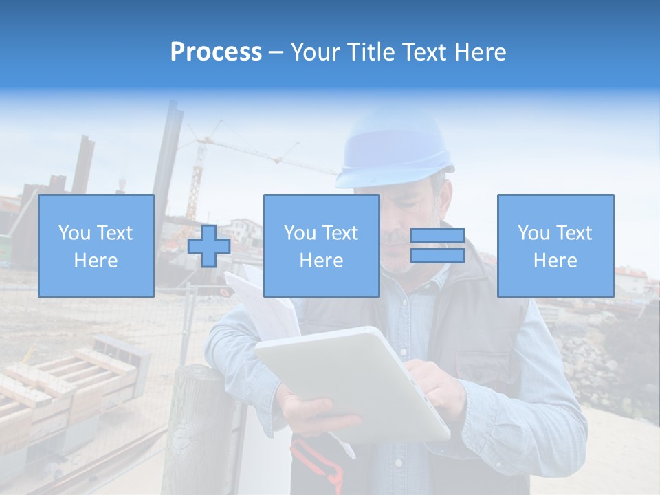 Blueprint Project Engineering PowerPoint Template