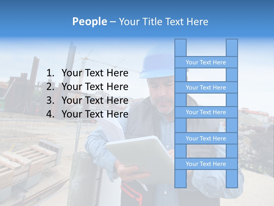 Blueprint Project Engineering PowerPoint Template