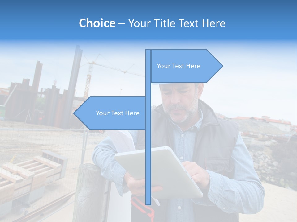 Blueprint Project Engineering PowerPoint Template