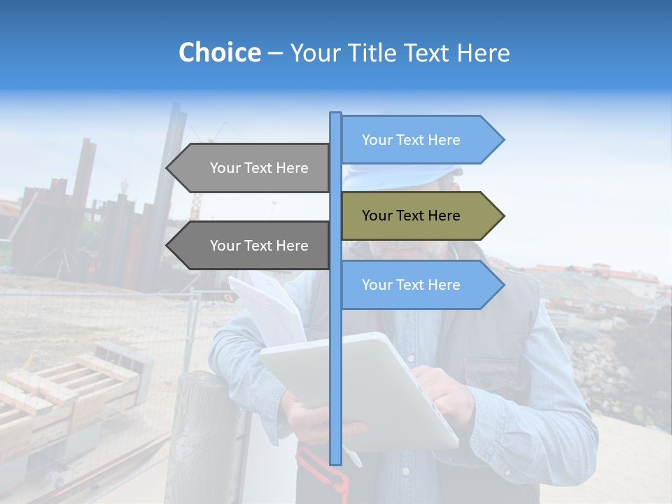 Blueprint Project Engineering PowerPoint Template