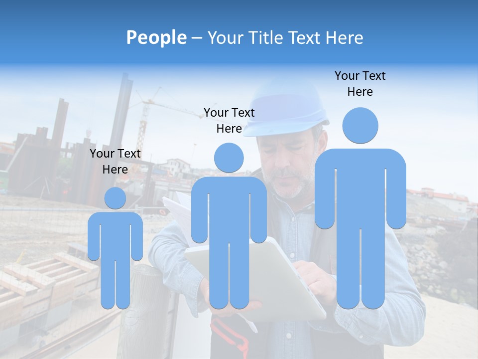 Blueprint Project Engineering PowerPoint Template