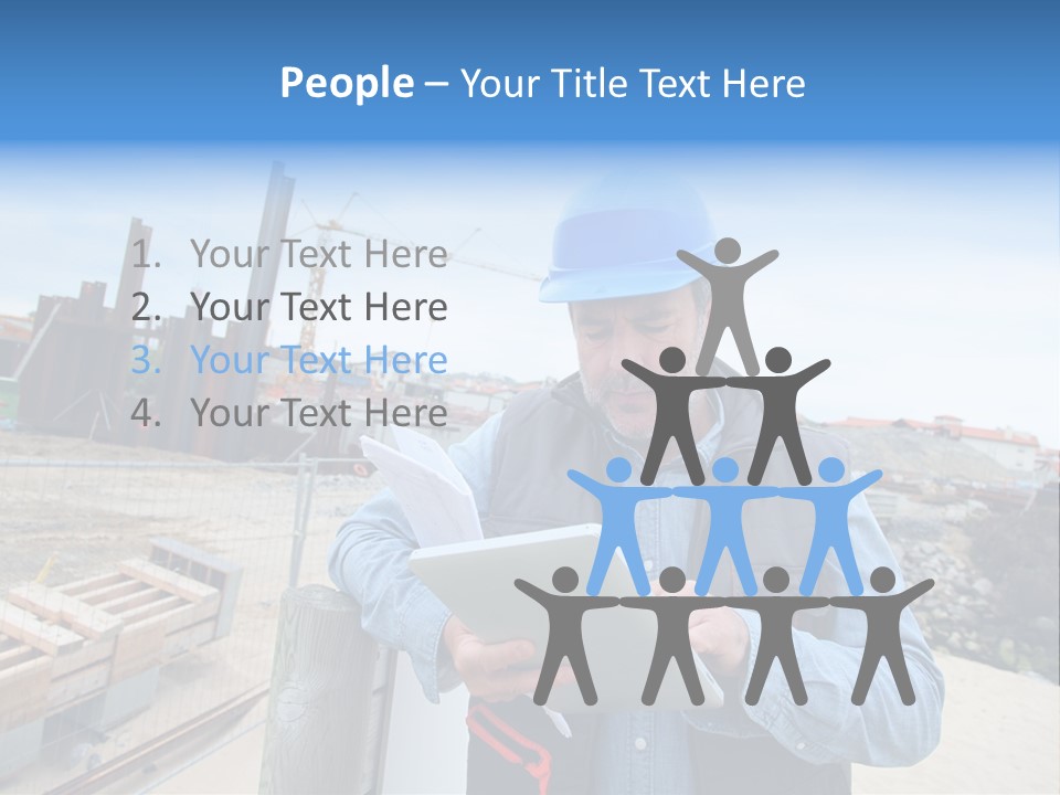 Blueprint Project Engineering PowerPoint Template