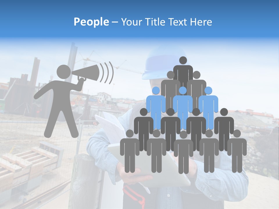 Blueprint Project Engineering PowerPoint Template