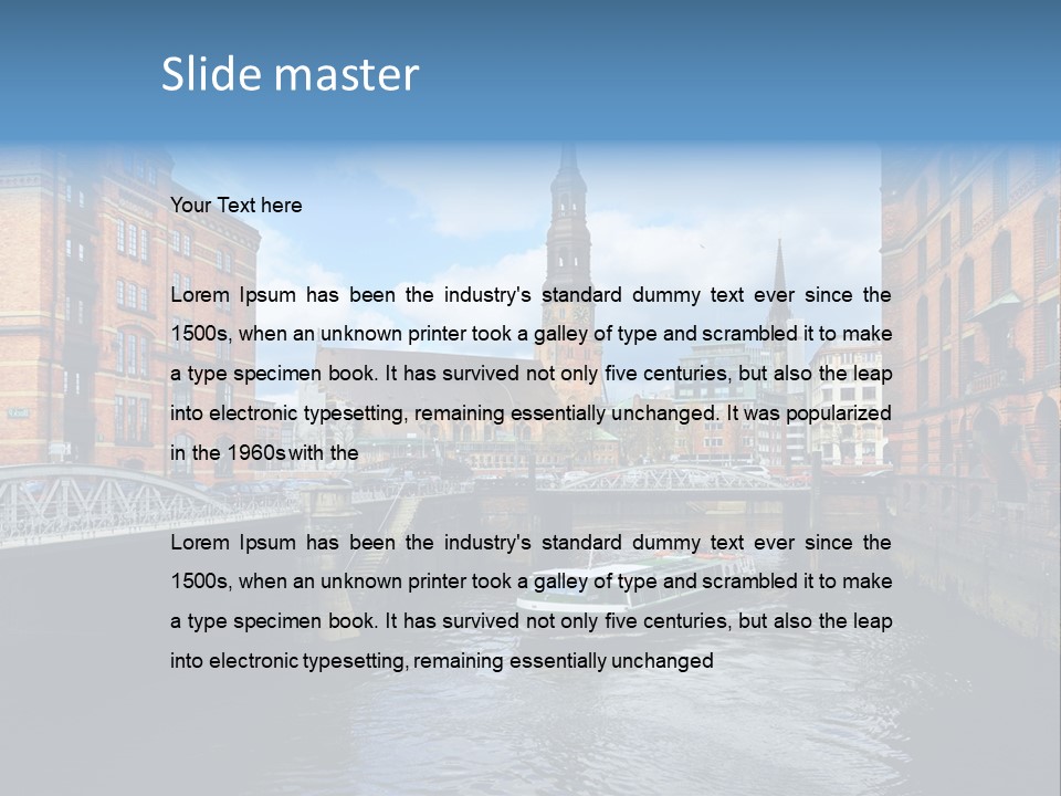 Church Germany Hamburger PowerPoint Template