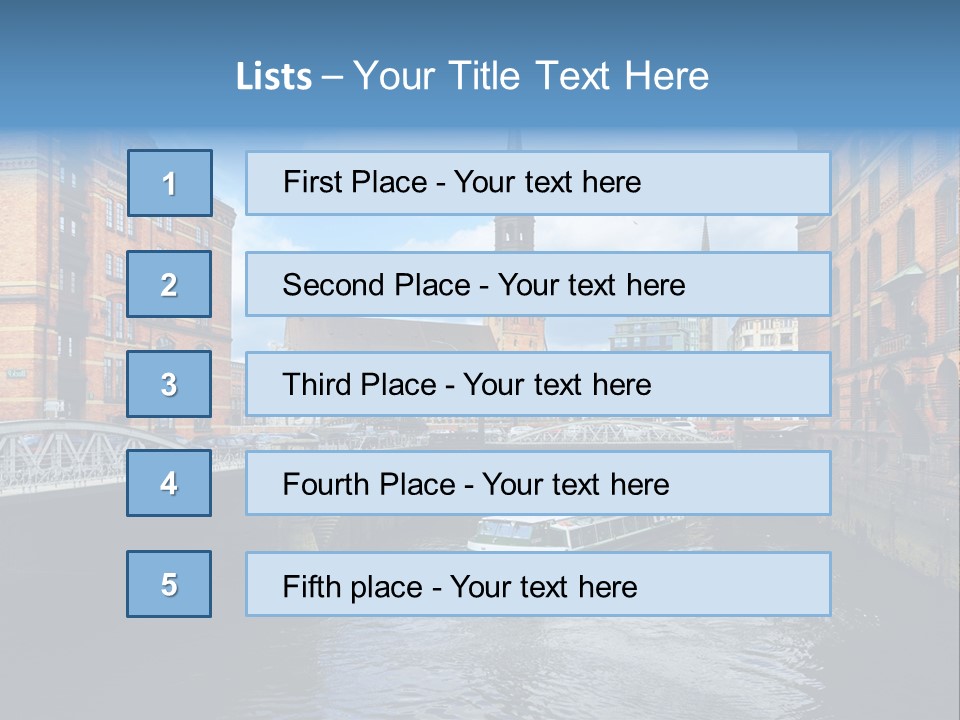 Church Germany Hamburger PowerPoint Template