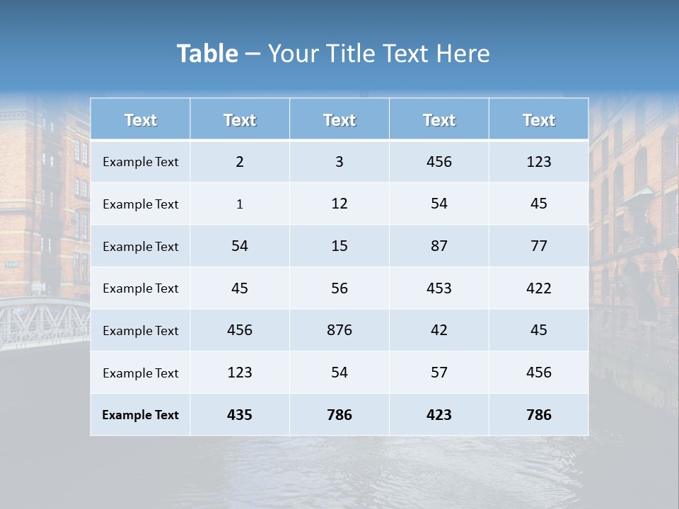 Church Germany Hamburger PowerPoint Template