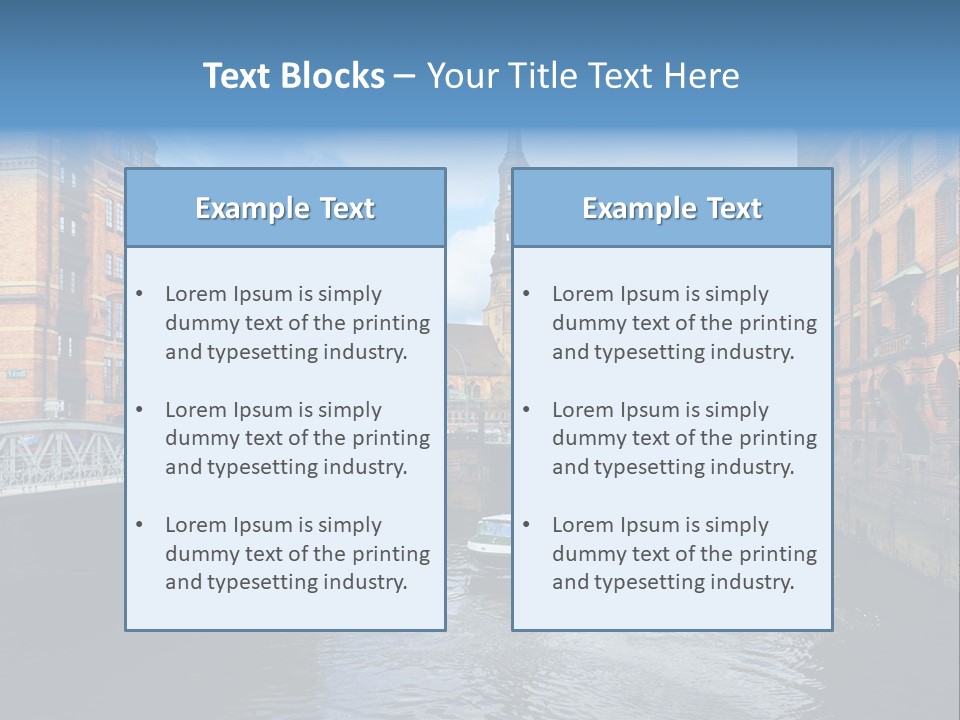 Church Germany Hamburger PowerPoint Template