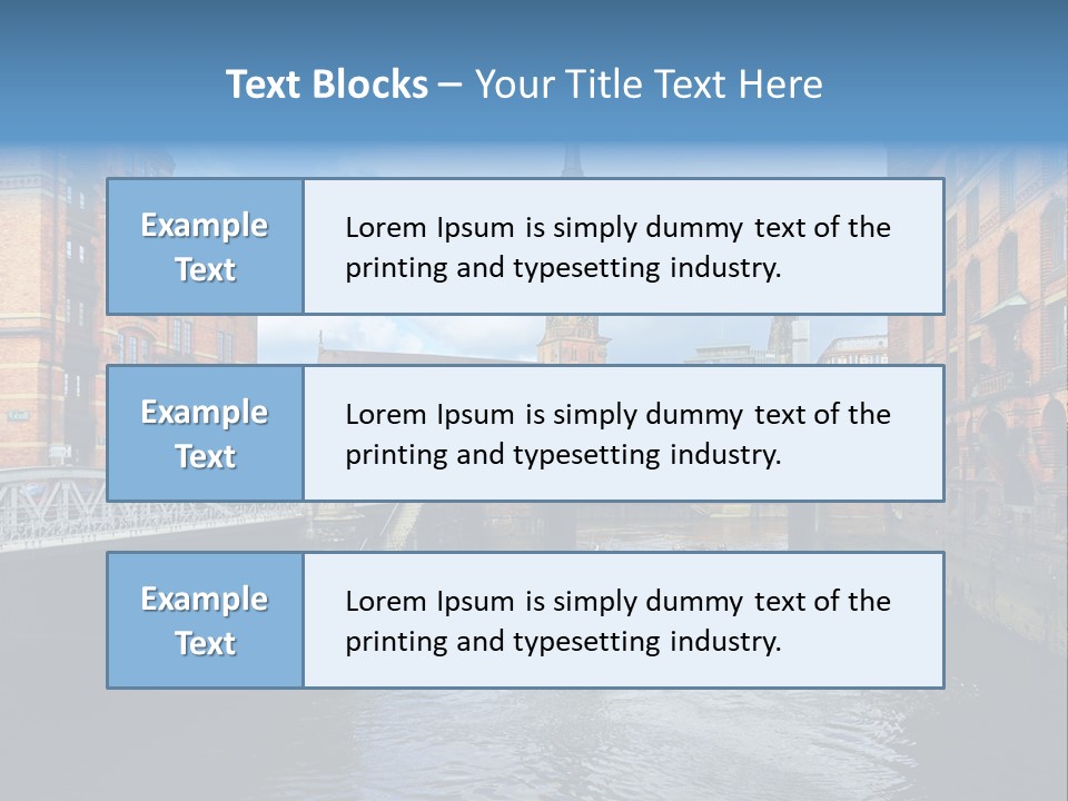 Church Germany Hamburger PowerPoint Template