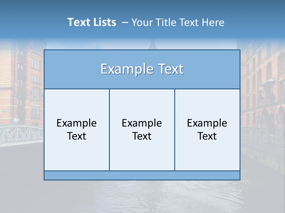 Church Germany Hamburger PowerPoint Template