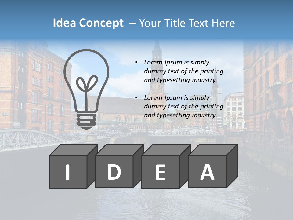 Church Germany Hamburger PowerPoint Template