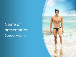 Torso Sexy Beautiful PowerPoint Template