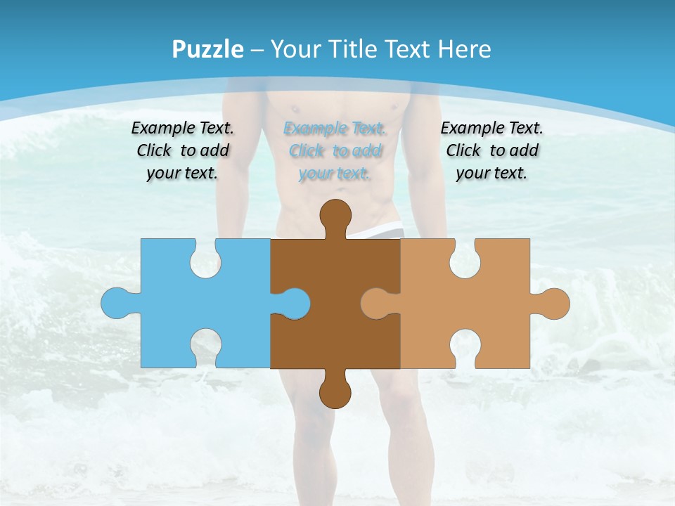 Torso Sexy Beautiful PowerPoint Template