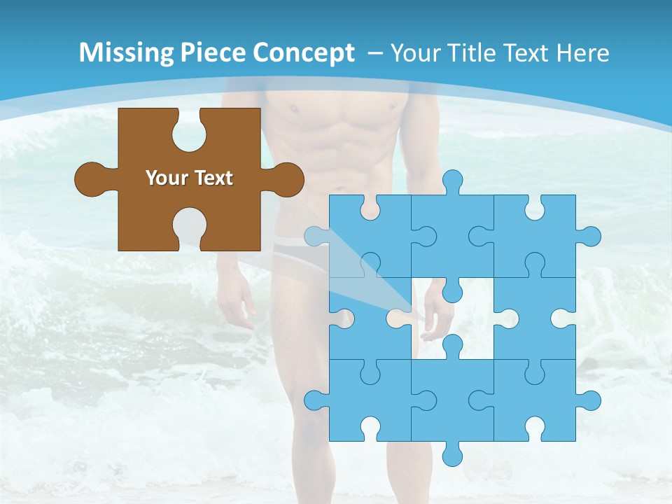 Torso Sexy Beautiful PowerPoint Template