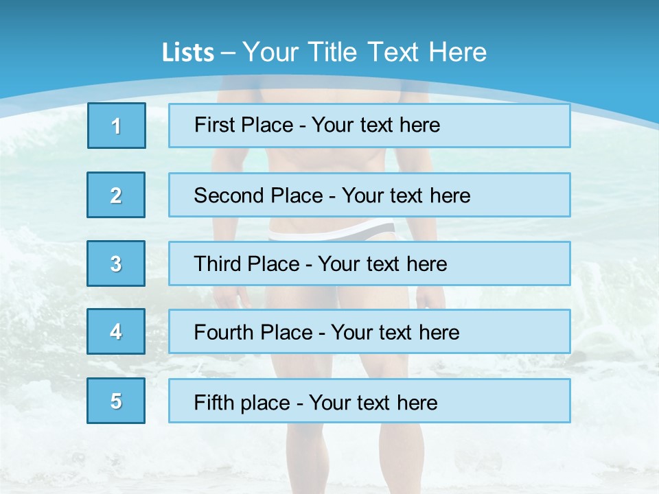 Torso Sexy Beautiful PowerPoint Template