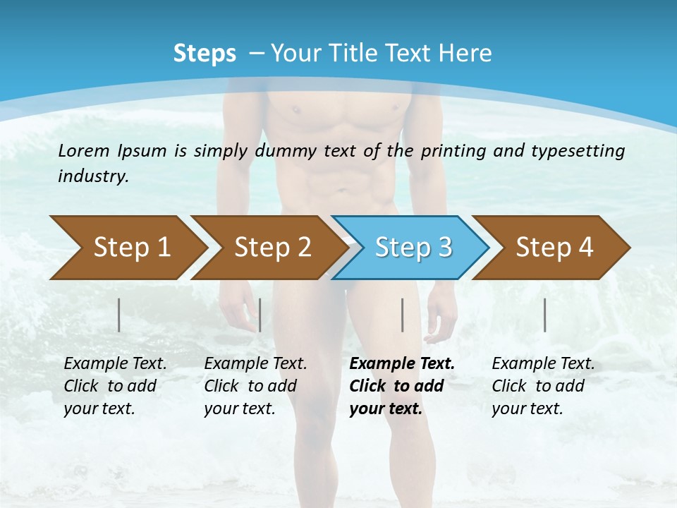 Torso Sexy Beautiful PowerPoint Template