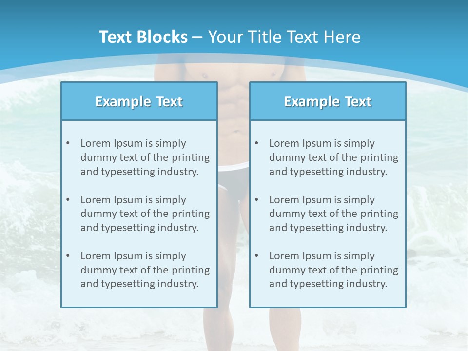 Torso Sexy Beautiful PowerPoint Template
