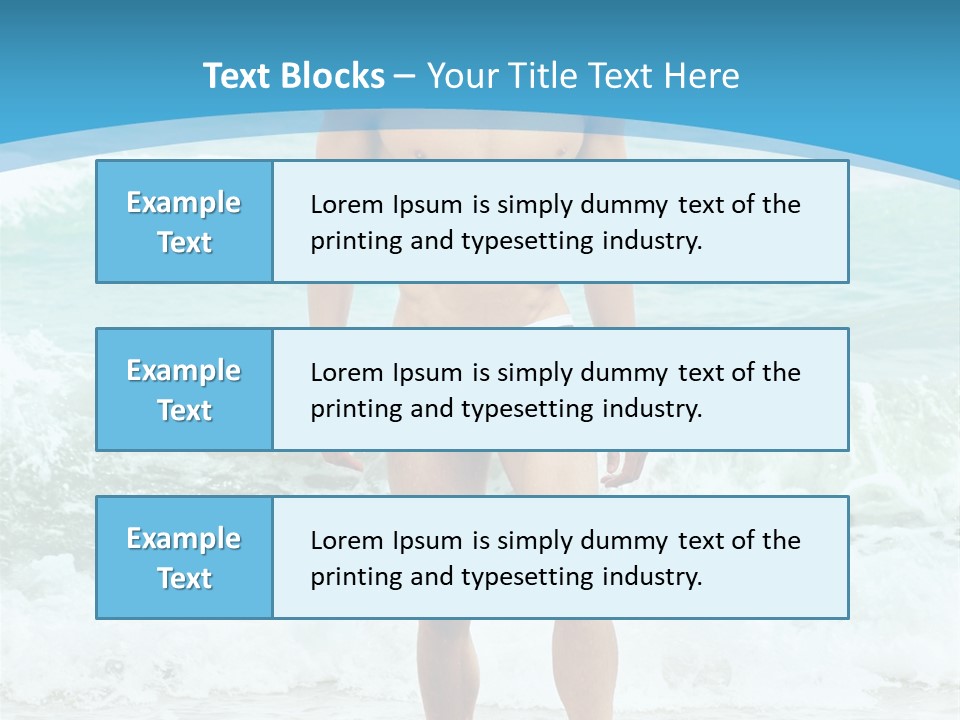 Torso Sexy Beautiful PowerPoint Template