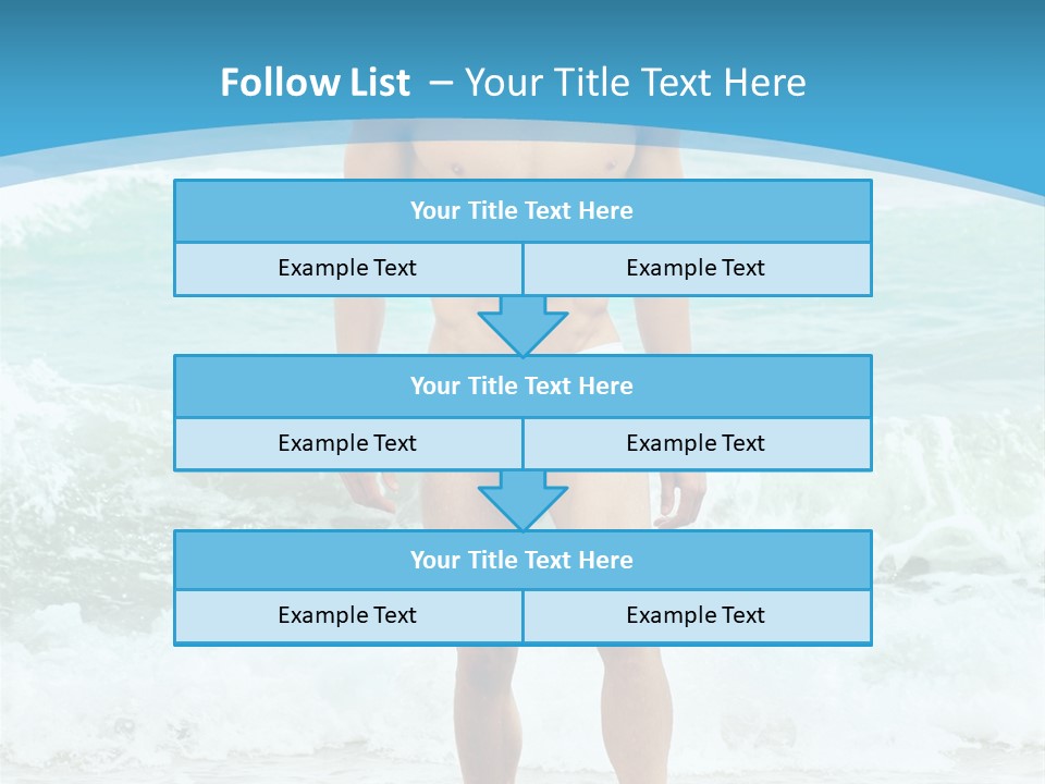 Torso Sexy Beautiful PowerPoint Template