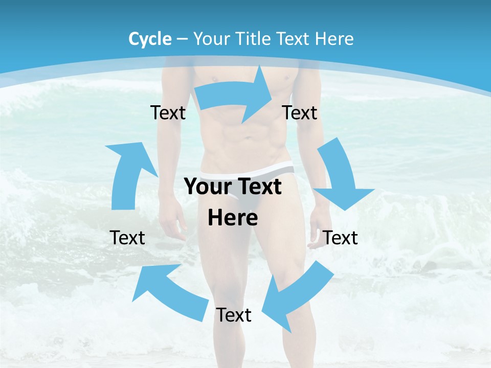 Torso Sexy Beautiful PowerPoint Template