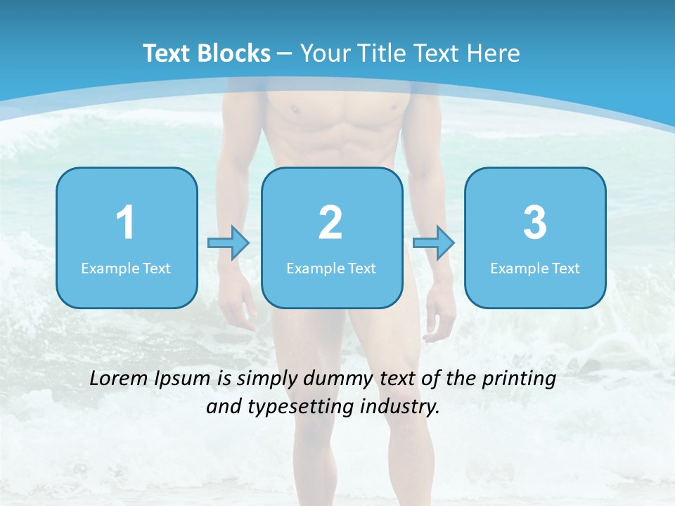 Torso Sexy Beautiful PowerPoint Template