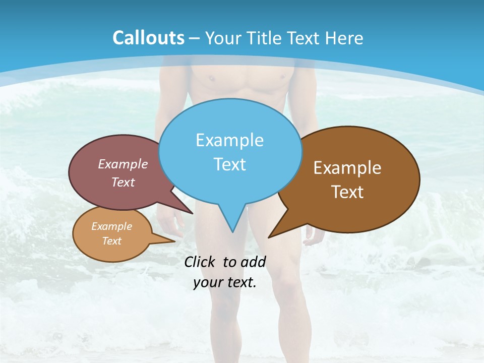 Torso Sexy Beautiful PowerPoint Template